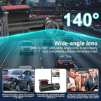 WiFi Dash Cam - Mini Dash Cam with Application Suitable for Car 1080P 140 ° Wide-Angle 24-Hour Parking Mode Car Camera Supports Up to 128GB - Image 3