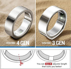 Smart Ring Size Adjuster - 120Pcs Invisible Fit for Oura Ring Gen 4/3, Samsung Galaxy Ring, Ultra Human Ring AIR, RingConn 2/1, Amazfit Helio - Loose Ring Sizing Kit, Comfortable & Discreet Accessorie - Image 4