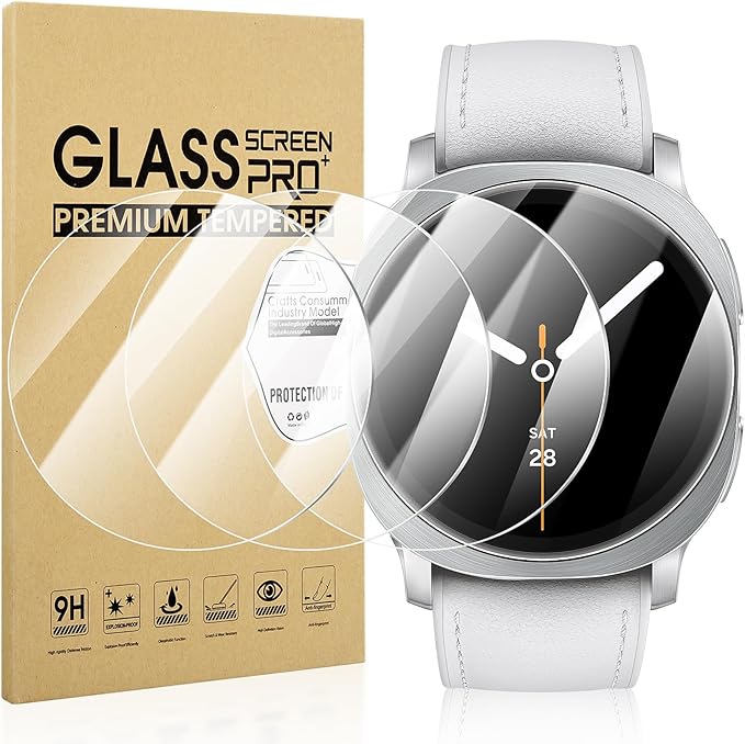 Suoman 4-Pack for Samsung Galaxy Watch 8 40mm Screen Protectors, Tempered Glass HD-Clear Hardness Protective Film for Samsung Galaxy Watch 8 40mm Smartwatches [Anti-Scratch] by Suoman