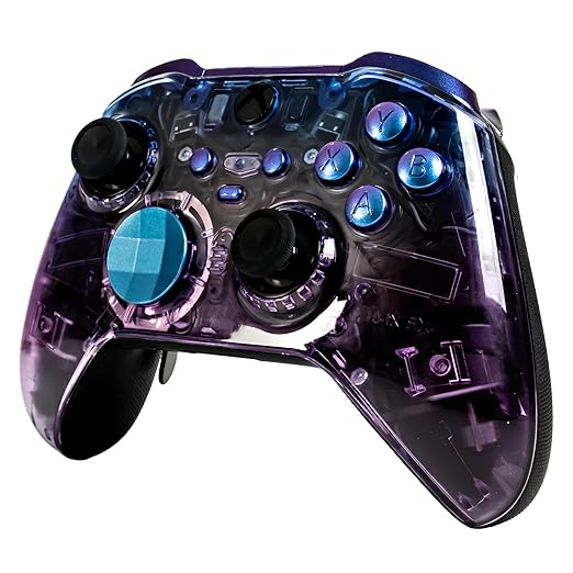 Crazy Controllerz Customz Series Custom Wireless Controller for Xbox One Series X S PC Elite Series 2 - Clear Violet - Image 3