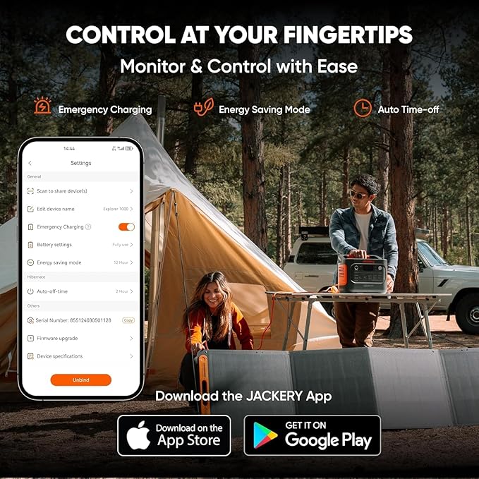 Jackery Explorer 1000 v2 Portable Power Station and 3-Port 102W Fast Charger, 1070Wh LiFePO4 Battery,1500W AC/100W USB-C Output, 1 Hr Fast Charge, Solar Generator for for Outdoor, Camping - Image 7
