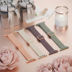 4 Pack Slim Braided Stretchy Compatible with Apple Watch Band 38mm 42mm 40mm 44mm 41mm 45mm 46mm 49mm Women Men, Solo Loop Nylon Thin Strap for iWatch Series 11 10 9 8 7 SE 6 5 4 3 Ultra - Image 2