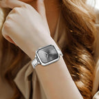 JR.DM 41mm Soft Flexible TPU Case Compatible for Apple Watch Series 9/8/7 Touchable Screen Lightweight Anti-Scratch All-Around Protector Thin Guard Shockproof Cover Shiny Bumper for iWatch, Silver - Image 6