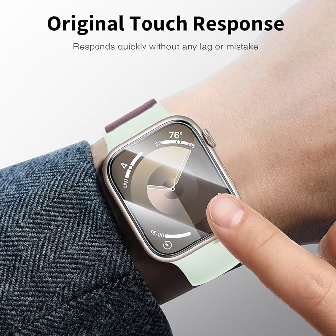 LK 6 Pack Apple Watch Series 9 Series 8 Series 7 41mm Screen Protector, [Self-Healing] TPU Film, Anti-Scratch, Ultra-Thin Screen Protector Designed for iWatch 9/8 / 7 41mm, Clear - Image 4