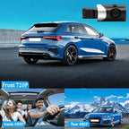 Keenso Dash Cam, Triple Channel Dashcam 170 Wide Angle Smart G Sensor WiFi 24H Parking Mode Dash Camera - Image 8