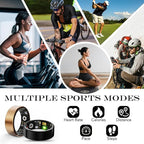 Smart Health Ring for Women Men Fitness Tracker with Heart Rate, Blood Oxygen, Blood Pressure, Sleep Monitoring, Step Counting, IP68 Waterproof for iOS and Android, No APP Fee, Rose Gold 11 - Image 3