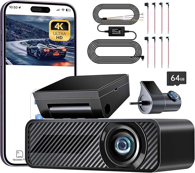 pelsee P1DUO Dash Cam with Hardwire Kit by pelsee