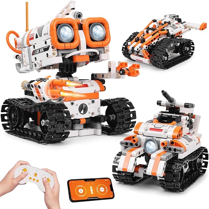 Kyanio STEM Robotics Kits for Kids Ages 8-12 8-14 Year Old, 3 in 1 Remote/APP Control & Programming Robot Building Set, Toy Coding Science Projects, Birthday Gift Ideas for 8 9 10 11 12+ Boys & Girls by Kyanio
