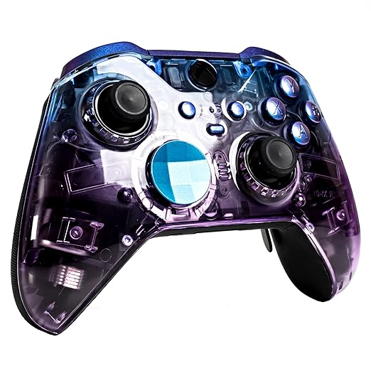 Crazy Controllerz Customz Series Custom Wireless Controller for Xbox One Series X S PC Elite Series 2 - Clear Violet - Image 2