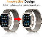 Amizee Metal Case Compatible with Apple Watch Ultra 3/2/1 49mm Case with Back Cover, Rugged Protective Bumper Cover for iWatch 49mm, Titanium - Image 2
