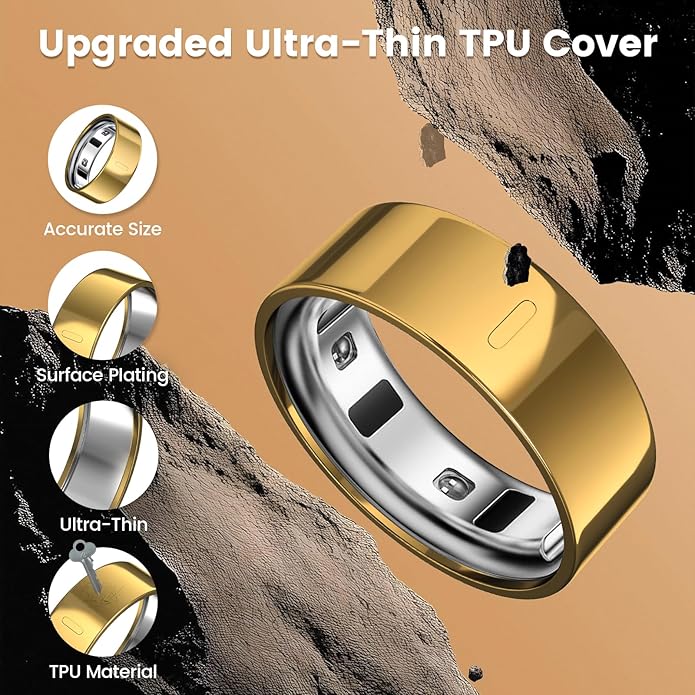 3 Pack Ring Cover Compatible with Oura Ring Gen 4/Gen 3 Horizon/Heritage, Upgraded Anti-Scratch TPU Protector for Men Women, NOT for Oura Ring 4 Ceramic - Image 3