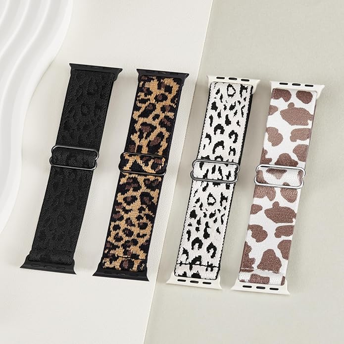 4 Pack Stretchy Solo Loop Compatible with Apple Watch Bands 38mm 40mm 41mm 42mm 44mm 45mm 46mm 49mm Women Men, Sport Nylon Elastic Straps Wristbands for iWatch Series 11 10 9 8 7 6 5 4 11 Ultra/SE 3 2 - Image 4