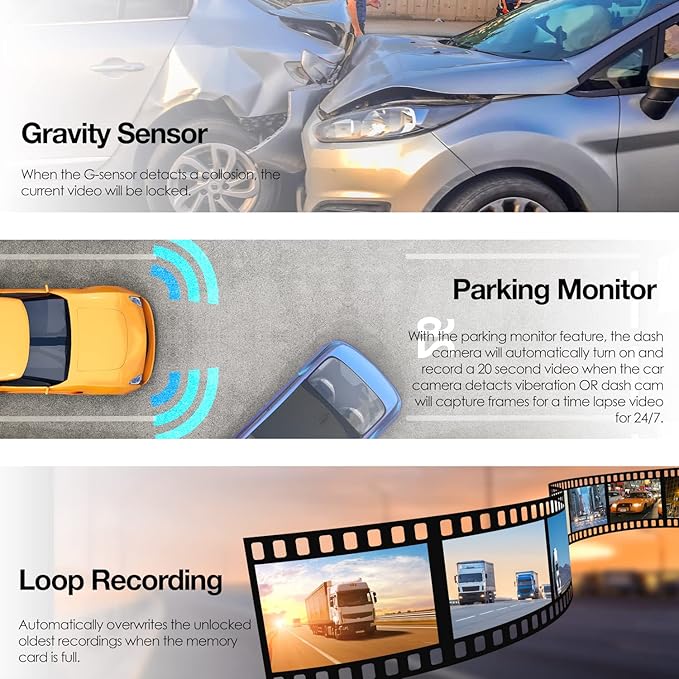 RexingUSA V1-4K Ultra HD GPS Dash Cam 2.4” LCD, Wi-Fi, 170° Wide Angle, G-Sensor, WDR, Loop Recording, Supercapacitor, Mobile App, CPL Filter, Supports 256GB - Image 7