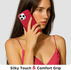 GolbinBox Magnetic for iPhone 16 Pro Max Case, Compatible with MagSafe, [Soft Anti-Scratch Microfiber Lining], Liquid Silicone Shockproof Protective Phone Case for iPhone 16 Pro Max, Red - Image 9