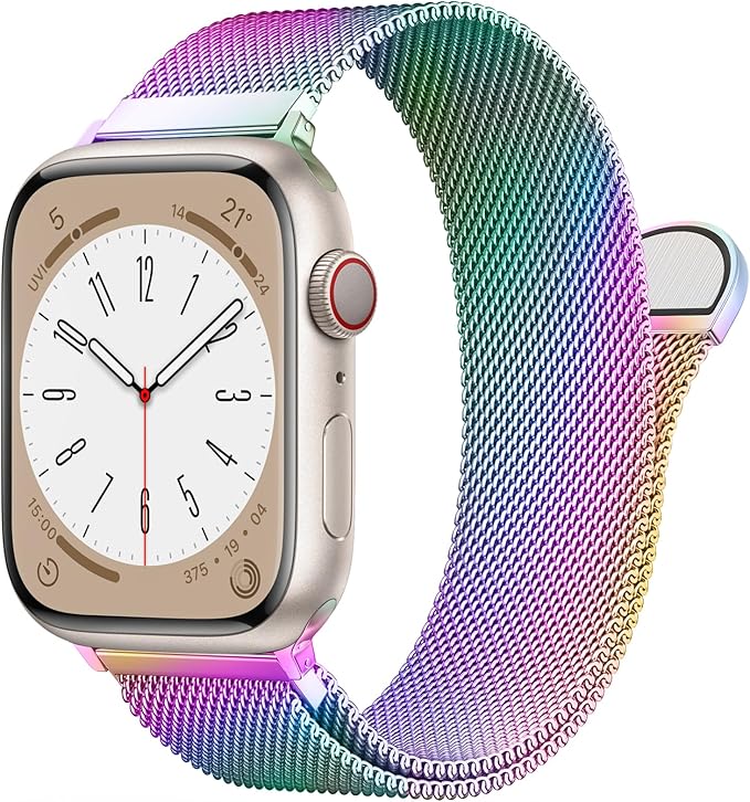 Original Stainless Steel Milanese Loop Compatible with Apple Watch Band 38mm 40mm 41mm 42mm 44mm 45mm 46mm 49mm, Magnetic Clasp Band for iWatch Series 11 10 9 8 7 6 5 4, SE 3 2 1 Ultra3 2, Women & Men by BRG