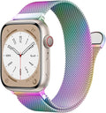 Original Stainless Steel Milanese Loop Compatible with Apple Watch Band 38mm 40mm 41mm 42mm 44mm 45mm 46mm 49mm, Magnetic Clasp Band for iWatch Series 11 10 9 8 7 6 5 4, SE 3 2 1 Ultra3 2, Women & Men by BRG
