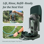Smart Bird Feeder 4K AI Camera with Solar Panel for Outdoors, Bird Species Identification, 8MP Photos, 4K Video Livestream, Real-Time Bird Alerts, Birdwatching Gifts for Bird Lovers, Forest Birch - Image 7