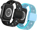 Stretchy Bands Compatible with Kids Apple Watch Band 38mm 40mm 41mm 42mm 44mm 45mm 46mm 49mm, Soft Elastic Glitter Strap for iWatch Series 10 9 8 7 6 5 4 3 SE SE2 SE3 Girls Boys by sylacor