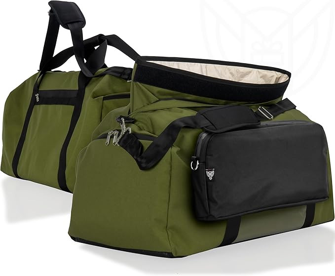Xtreme Sight Line ~ Xecutive Transport Faraday Duffel Bag with Removable XTECH Pouch for Computer Towers and Other Large Electronics ~ Data Security ~ Shoulder Strap Included ~ OD Green by XtremeSightLine