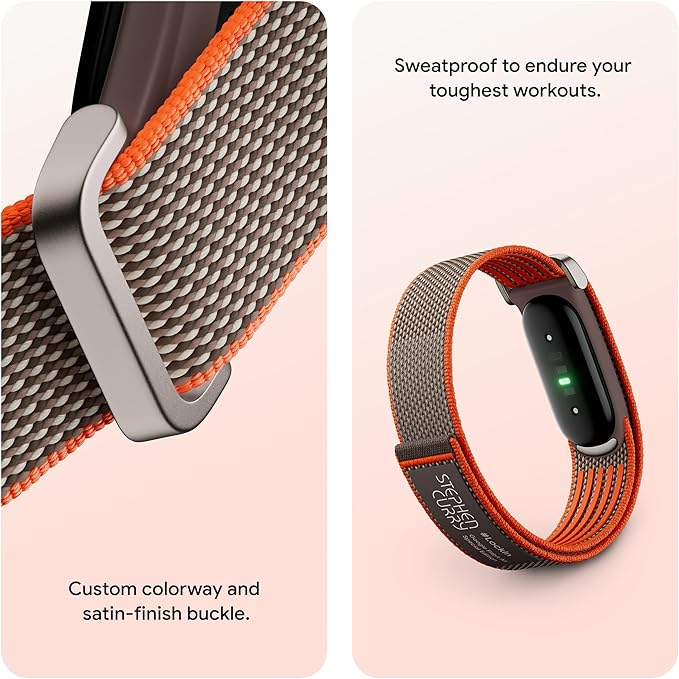 Google Fitbit Air - Special Edition Stephen Curry - Rye with Large Fog Active Band Bundle - Image 6