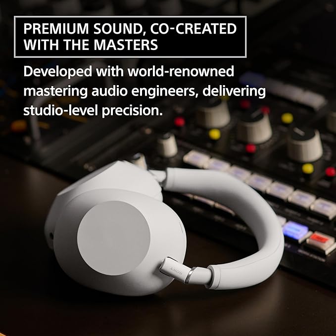 Sony WH-1000XM6 The Best Noise Canceling Wireless Headphones, HD NC Processor QN3, 12 Microphones, Adaptive NC Optimizer, Mastered by Engineers, Studio-Quality, 30-Hour Battery, Midnight Blue - Image 4