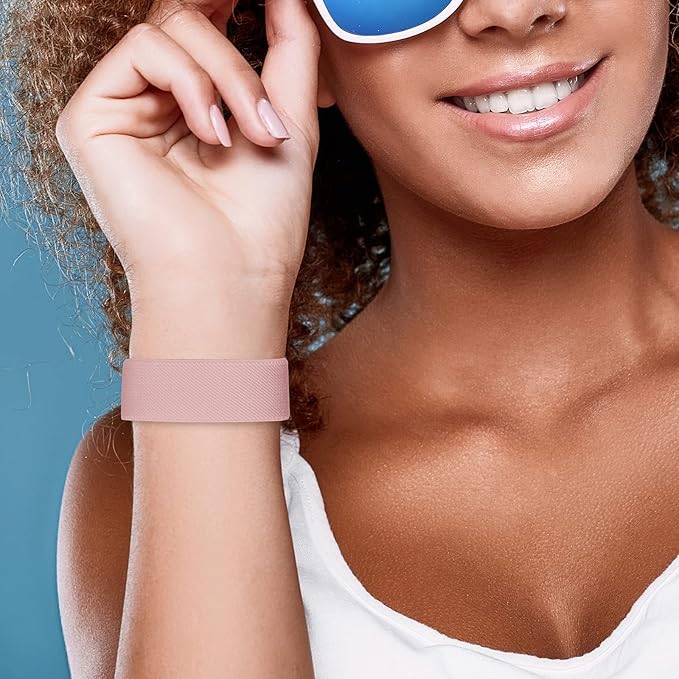 Stretchy Nylon Solo Loop Bands Compatible with Apple Watch 38mm 40mm 41mm 42mm 44mm 45mm 46mm 49mm Ultra 2 iWatch Series 11 10 9 8 7 SE 6 5 4 3 2 1 Strap,Sport Elastic Braided Women Men - Image 9