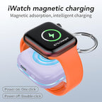 Portable Travel Charger for Apple Watch Series 8,Wireless iWatch Charger 1200mAh Power Bank with Charging Cable, Purse Keychain Smart Chargers for Apple Watch Series 11/10/9/8/7/6/SE/5/4/3/2/1/UItra - Image 3