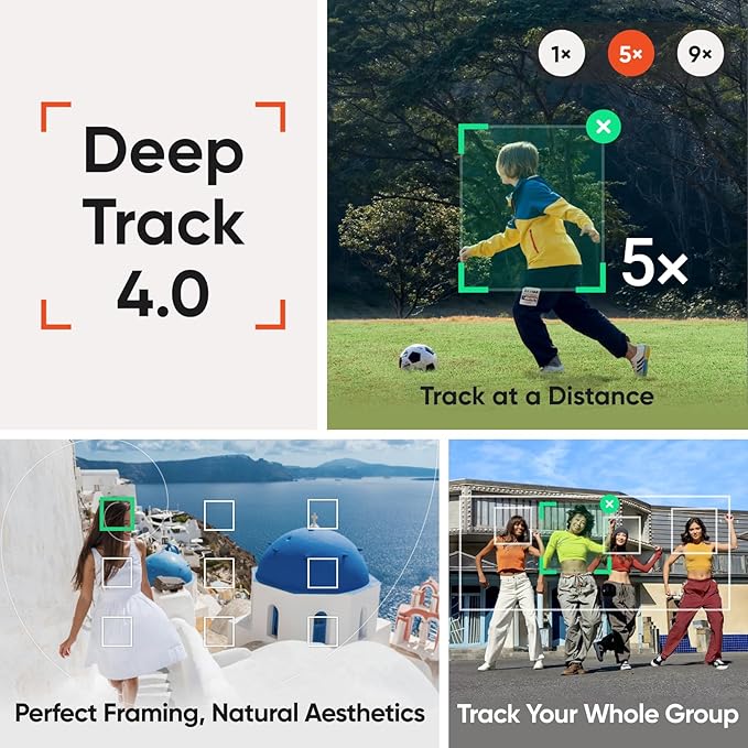 Insta360 Flow 2 Pro Grey - Foldable AI Phone Gimbal, Track in 200+ Apps with Apple DockKit, Multi-Person Tracking, 360º Pan Tracking, Built-in Tripod/Selfie Stick, iPhone/Android Portable Stabilizer - Image 5
