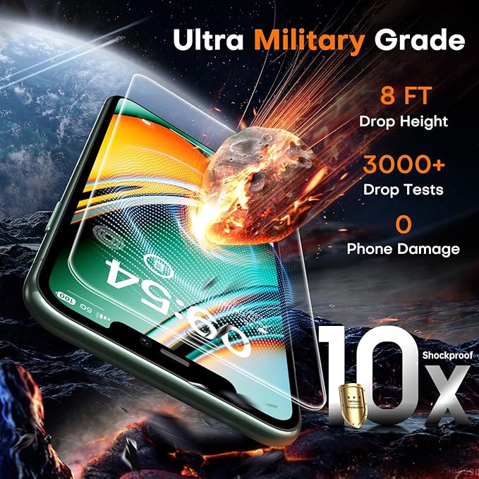 TOCOL for iPhone 11 Pro Screen Protector/iPhone Xs/iPhone X Screen Protector 9H Hardness Military Grade Shatterproof HD Tempered Glass Easy Installation Case Friendly 2 Pack - Image 2