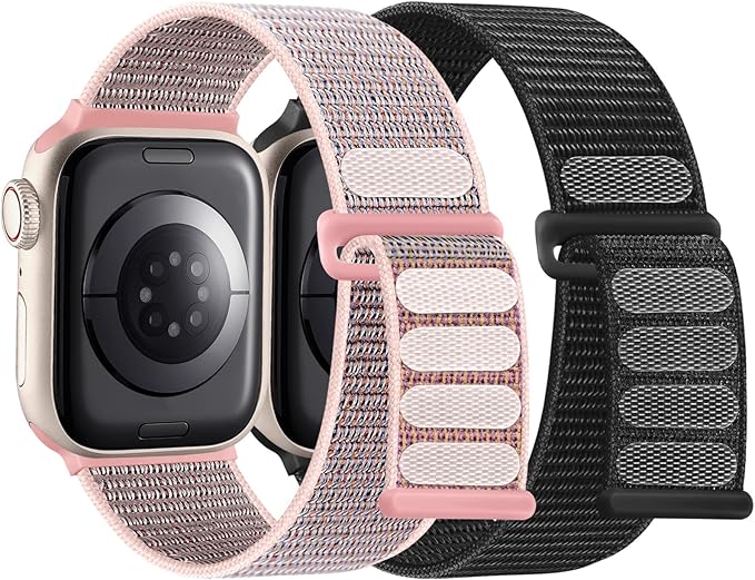 WJK Compatible with Apple Watch Bands 40mm for Women Men, Stretchy Sport Nylon Solo Loop Strap Compatible with Apple Watch Band 38mm 41mm 42mm 44mm 45mm 49mm for iWatch Ultra Ultra2 SE 9 8 7 6 5 4 3 2 by WJK