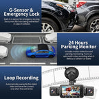 360° Dash Cam 4 Channel 5G WiFi & APP Control, Free 64GB Card, TOPGOOSE 2K FHD Front and Rear Inside, Left Right Dash Camera for Cars, G-Sensor, Loop Recording, 24H Parking Mode - Image 6