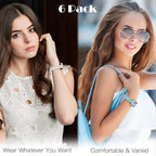 6 Pack Thin Stretchy Braided Compatible with Apple Watch Band 38mm 40mm 41mm 42mm 44mm 45mm 46mm 49mm Women Men, Solo Loop Nylon Slim Strap for iWatch Bands Series 11 10 SE 9 8 7 6 5 4 Ultra 3 2 1 - Image 7