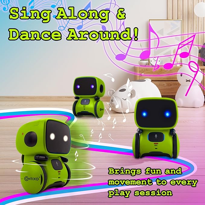 Contixo R1 Kids Robot Toy, Mini Electronic Robot with Lights, Music, Dancing, Touch Sensor, Educational Toy for Boys Girls Ages 3-8 - Image 6