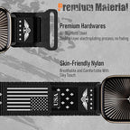 Rugged Nylon Bands for Apple Watch Ultra 2 Band 49mm 46mm 45mm 44mm 42mm(S3/2/1) Men,Breathable Holes Sport Strap With US Flag Wristband for iWatch band Ultra 3/2/1 Series 11 10 9 8 7 6 5 4 3 SE3/2/1 - Image 4