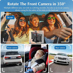 CARPURIDE W905 Wireless Carplay & Android Auto, Portable 9'' Touch Car Screen, 4K Dash Cam,Drive Play Car Play Navigation with Mirror Link/Siri/FM/Bluetooth/Light Sensor - Image 4