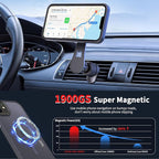 CACOE Magnetic Case for iPhone 12 & iPhone 12 Pro 2020 6.1 inch-Compatible with MagSafe & Magnetic Car Phone Mount,TPU Thin Phone Cases Cover Protective Shockproof Anti-Fingerprint(Dark Blue) - Image 2