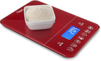 Ozeri Touch III 22 lb (10 kg) Digital Kitchen Scale with Calorie Counter in Tempered Glass, Red Engine - Image 8