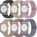 Braided Stretchy Band Compatible with Apple Watch Bands 38mm 40mm 41mm 42mm 44mm 45mm 46mm 49mm for Women Men, Adjustable Nylon Solo Loop Elastic Straps for iWatch Series 10 9 8 7 6 5 4 3 2 1 SE Ultra by Unknown