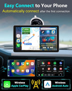 Thybro Portable Apple Carplay with Backup Camera: Plug-Play 15-Mins DIY Installation Carplay Screen - Compatible with 99% of Older Cars Upgraded - Wireless Seamless Connection for Apple/Android Auto - Image 2