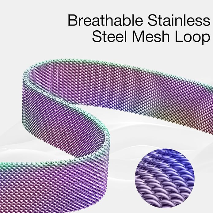 GEAK Metal Band Compatible with Apple Watch Bands for Women Men 40mm 42mm 41mm 38mm 44mm 45mm 46mm 49mm, Stainless Steel Milanese Magnetic Strap for iWatch Series 11 10 9 8 7 6 5 4 SE Ultra 3 2 1 - Image 4