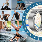 Smart Health Ring for Women Men,Fitness Tracker Smart Ring with Heart Rate,Sleep Monitor,Blood Oxygen,Steps,IP68 Waterproof Up to 5-7 Days Battery Life for iOS Android,No App Fee(Silver,9) - Image 4