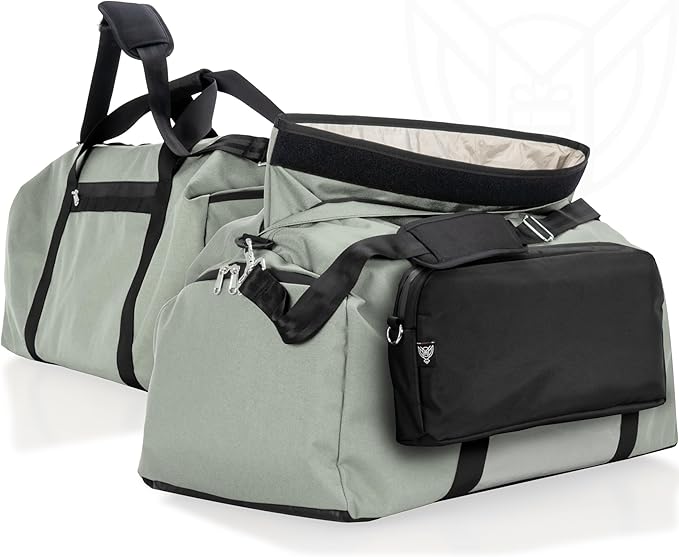 Xtreme Sight Line ~ AQUA Duffel Faraday Bag + XTECH Faraday Bag ~ Water-Proof Signal Blocking Duffel Bag for Large Electronics ~ Tracking/Hacking Defense ~ 1000D Nylon ~ Silver by XtremeSightLine