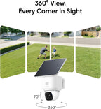 eufy Security SoloCam E30, 2 Pack, Security Cameras Wireless Outdoor, Solar Camera Outdoor Wireless, 360° Pan, AI Tracking, 2K Clarity, No Monthly Fee - Image 2