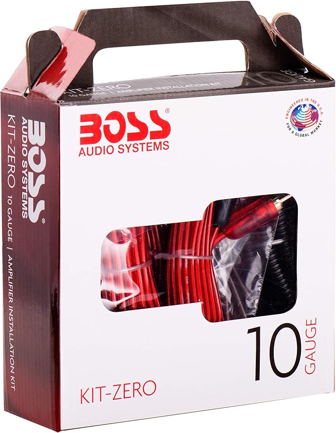 BOSS Audio Systems KIT-ZERO 10 Gauge Car Amplifier Install Wiring Kit - Makes Connections and Brings Power to Your Radio, Subwoofers and Speakers - Image 2