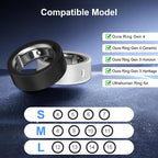 8 Pack Ultra-Thin Cover Compatible with Oura Ring Gen 4/4 Ceramic/Gen 3 Horizon/Heritage/Ultrahuman, Support Charging with Cover on, Anti-Scratch Elastic Silicone Rings Protector Accessories Men Women - Image 2