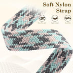 Dirrelo Braided Magnetic Stretchy Nylon Band Compatible for Apple Watch Bands Women 40/41/38/42/44/45/46/49mm, Designer Dressy Infinity Elastic Strap for iWatch Series 11 10 9 8 7 6 5 4 SE/Ultra 3 2 1 - Image 3