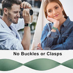 Stretchy Nylon Solo Loop Bands Compatible with Apple Watch 38mm 40mm 41mm 42mm 44mm 45mm 46mm 49mm Ultra 2 iWatch Series 11 10 9 8 7 SE 6 5 4 3 2 1 Strap,Sport Elastic Braided Women Men - Image 4