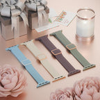 4 Pack Slim Braided Stretchy Compatible with Apple Watch Band 38mm 42mm 40mm 44mm 41mm 45mm 46mm 49mm Women Men, Solo Loop Nylon Thin Strap for iWatch Series 11 10 9 8 7 SE 6 5 4 3 Ultra - Image 2