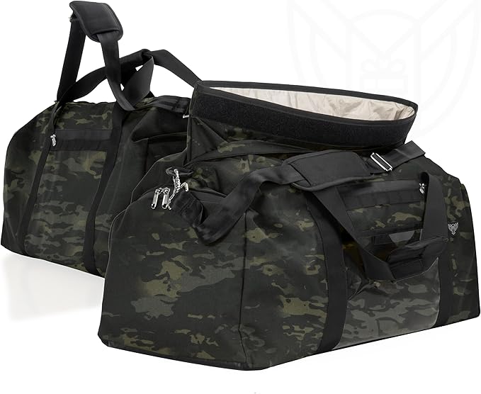 Xtreme Sight Line ~ AQUA Duffel Faraday Bag ~ Water-Proof Signal Blocking Duffel Bag for Large Electronics ~ Tracking/Hacking Defense ~ Data Security ~ 1000D Nylon ~ Midnight MultiCam by XtremeSightLine