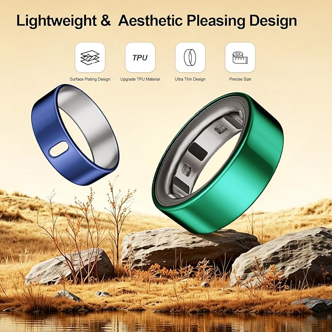 3 Pack Ring Cover Compatible with Oura Ring Gen 4/Oura Ring Gen 3 Horizon/Heritage-Size 12,Support Charging with Cover on,Anti-Scratch Ultra-Thin TPU Ring Protector for Men Women,Black+Blue+Green - Image 3